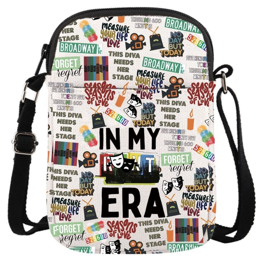 Musical Gift Rent Broadway Fans Gift In My Rent Era Crossbody Bag Broadway new